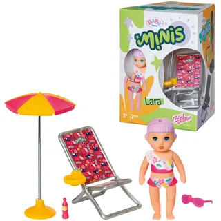 BABY BORN Puppenzubehör Sonnenstuhl-Spielset mit Lara Bunt 701911