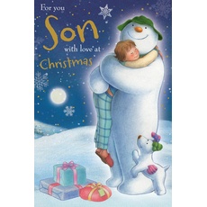 The Snowman and Snowdog Offizielle Weihnachtskarte für Ihren Sohn mit Liebe