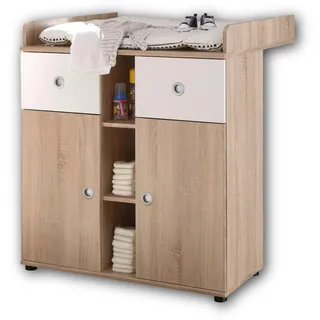 Stella Trading Wickelkommode - holzfarben - Maße cm (B/H/T)