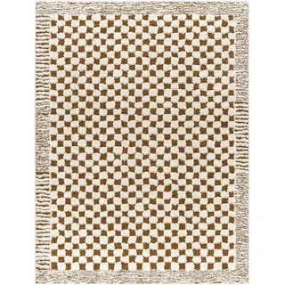 Livabliss Kurzflorteppich Ekta 200/275 cm Braun , Textil , Kariert , Rechteckig , 200x275 cm , Oeko-Tex® Standard 100 , in verschiedenen Größen erhältlich , Teppiche und Böden, Teppiche