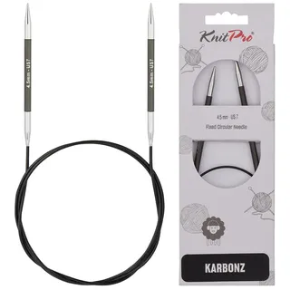 KnitPro Karbonz Rundstricknadel 32" (80cm) | 4,5mm