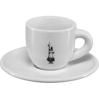 Bialetti Mokatasse "Istituzionale" mit Untertasse - Weiß
