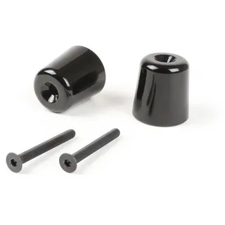 Lenkerendengewichte-Set Vibrationsdämpfer Moto Nostra Vespa GT/GTL 125-200, GTS 125-300, GTV 125-300, Aprilia Scarabeo 400/500, SR Max 125-300, Gilera GP 800, Nexus 125-500, Piaggio Beverly 125-500, Piaggio X10 125, X8 400 282g schwarz glänzend
