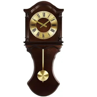 Bedford Uhr Collection Wanduhr mit Pendel und Chimes, Schokolade Holz