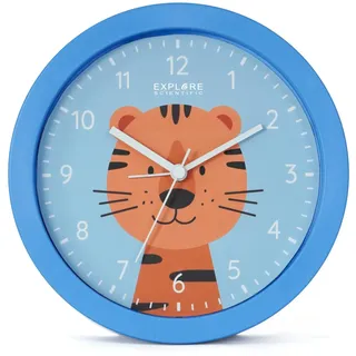 Explore Scientific, Wanduhr, Wecker, Analog, Blau
