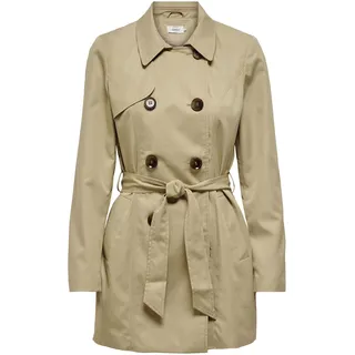 ONLY Damen Onlvalerie Trenchcoat Otw Noos Zweireihiger Trenchcoat (1er Pack)
