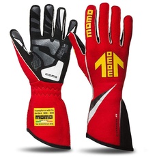 MOMO CORSA R HANDSCHUHE RENNSPORT AUTO - RENNHANDSCHUHE ROT GRÖSSE 13 - RACING HANDSCHUHE FIA