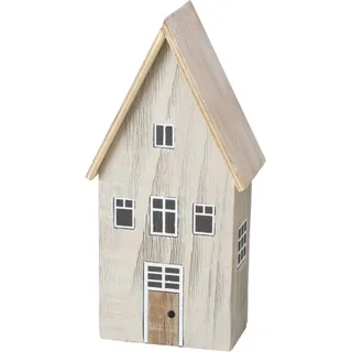 Boltze Deko-Aufsteller Houses Mittel 2-fach Sortiert 18,5 x 6 x 9 cm Mehrfarbig