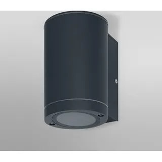 LEDVANCE LED Wandleuchte für 1x GU10 Leuchtmittel, Design Leuchte für Aussen, für 1-seitig gerichtete indirekte Beleuchtung, aus hochwertigem Aluminium in dunkelgrau, ENDURA BEAM Wall UpDown GU10