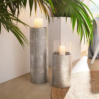OTTO home Windlicht HOME AFFAIRE Metall Silber