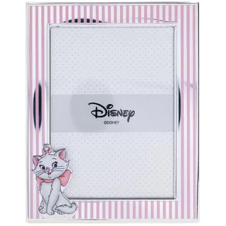 VALENTI & CO. Disney Baby - Minou Aristocats Bilderrahmen in Silber für Kinder, Geschenkidee für Taufe, Geburt oder Geburtstag (13x18 cm)