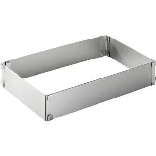 Dr.Oetker Backrahmen , Alufarben , Metall , rechteckig , 19.0x5.6x28.5 cm , Backen & Backzubehör, Backformen