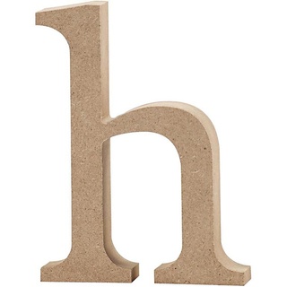 Buchstabe, H: 13 cm, MDF, h, 1 Stck.