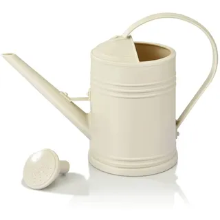 Qeunrtiy GießKanne für Zimmerpflanzen, BlumengießKanne Freien für Zimmerpflanzen, Gartenblume, Langer Auslauf für Den Innenbereich,Beige 2 Liter