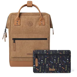 CABAIA Freizeitrucksack Rucksack mit Laptopfach Adventurer Recycled Velvet Backpack 18L Dubai hellbraun - Hellbraun