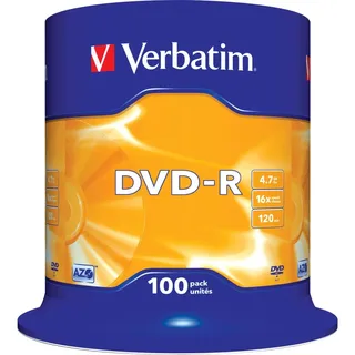Verbatim DVD-R 4.7gb 16x Matt Silver 4,7 GB 100 Stück(e)