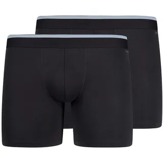 Lange Unterhose SKINY "Cotton Multipack", Herren, Gr. M, schwarz, Obermaterial: 95% Baumwolle, 5% Elasthan, unifarben, normal, Unterhosen Lange Unterhose, bequem, elastisch, basic, weich, Baumwollmix