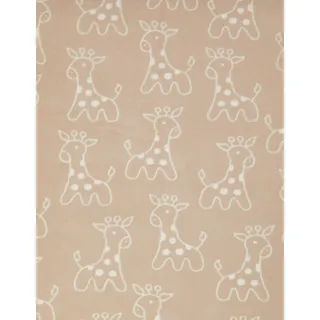 Alvi 931741176 Baumwolldecke "Giraffe", beige