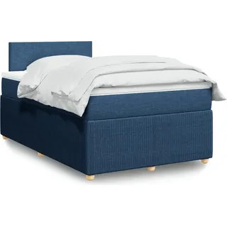 Eleganten-Stil Boxspringbett mit Matratze Blau 120x200 cm Stoff,79,5 Kg cloris5513302 - Blau