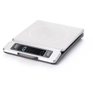 Oxo Good Grips 5 kg Edelstahl-Küchenwaage:Ausziehbares Display für schattenfreie Anzeige+Leicht ablesbare digitale Zahlen+Kompaktes Design+Präzision beim Wiegen in der Küche Elektronische Küchenwaage