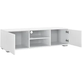 [en.casa] Werpen TV-Lowboard 34,5x120x40 cm Weiß MDF