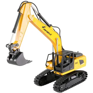 Amewi G041E Kettenbagger 1:24 RTR ferngesteuert RC Bagger Kind Kinder 8 Jahre, Gelb