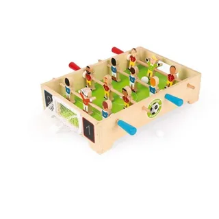 Janod „Champions“ Mini-Tischfußball aus Holz, für Kinder ab 3 Jahren, Mehrfarbig
