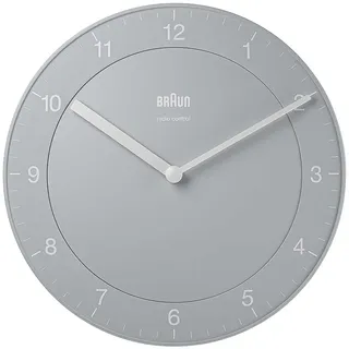 Braun Classic Funkwanduhr 20 cm BC06G-DCF grau