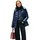 Damen Pufferjacke Gloss Down Waist mit Stehkragen blau Dark night navy XXXL