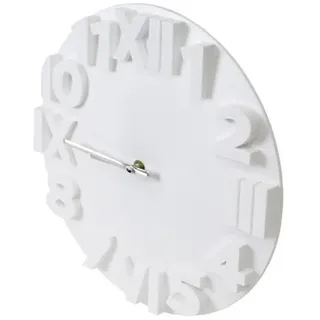 Zarivy Moderne Wanduhr, Weiß, 28,5 cm, minimalistisches Design, ideal für Dekoration und Zeitsteuerung zu Hause oder im Büro.