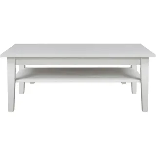 Linea Natura Couchtisch , Weiß , Holz , Kiefer , vollmassiv , rechteckig , eckig , 70x45x116 cm , Fsc , Holzmöbel, Holztische, Wohnzimmertische Holz, Couchtische Holz