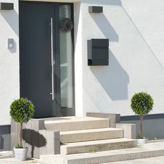 Homcom Kunstpflanze im Topf, Plastik Kunstblume wie echt für Wohnzimmer Schlafzimmer Büro Garten