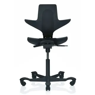 Bürodrehstuhl HÅG Capisco Puls HÅG schwarz, Designer Peter Opsvik, 87-115x55x47-54 cm