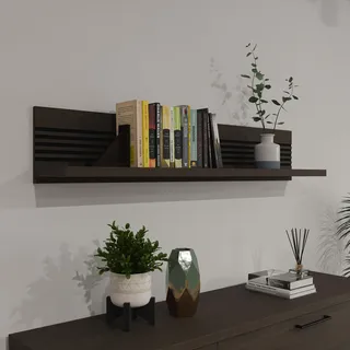 Forte Wandregal 140 x 22 x 25,3 cm Dunkelbraun