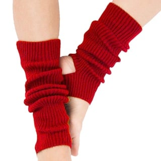 Tukistore Damen Mädchen Ballettstulpen mit Fersenloch Tanzen Stulpen Ballettstulpen Beinwärmer Ballett Stulpen Legwarmer Armstulpen,Einheitsgröße (schwarz)