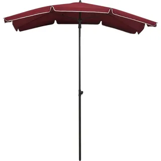 vidaXL Sonnenschirm mit Mast 200x130 cm Bordeauxrot - Rot