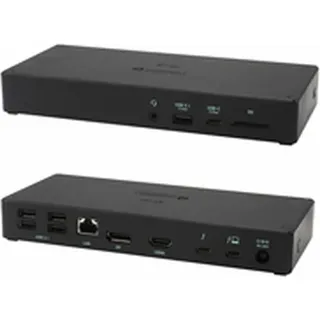 i-tec Thunderbolt 3 3x Display Docking Station + Power Delivery 96W, Kabelgebunden, Thunderbolt 3, 96 W, 3,5 mm, 10,100,1000 Mbit/s, Schwarz - Schwarz