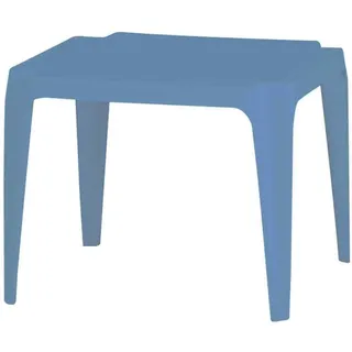 Kindertisch, 50x50 cm, hellblau Vollkunststoff klein stapelbar Garten Terrasse