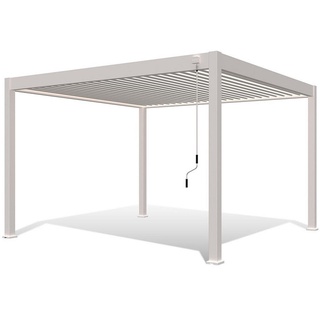 Weide Pavillon Deluxe ca. 360x255x400 cm weiß