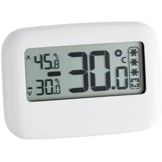 TFA Digitales Kühl-Gefrierschrank-Thermometer 30.1042 weiß