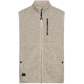 camel active Herren Fleeceweste mit Stehkragen Hafer, menswear-XXL