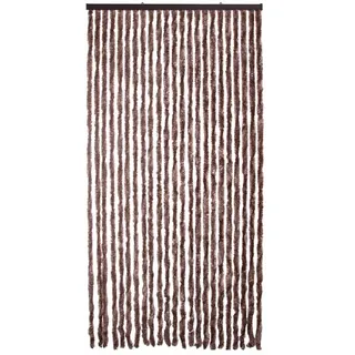 VERDELOOK Sonnenvorhang Chenille 100x220 cm, braun ,Fäden: 23