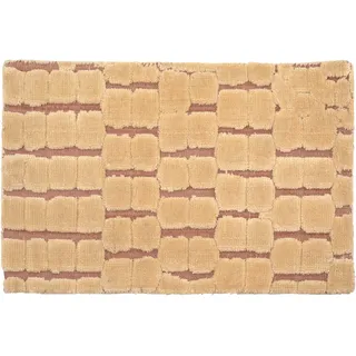 Kare Design Teppich Brick, Beige, 300x200cm, Läufer, Vorleger, Rechteckig, Wolle, Gemustert, Wohnzimmer