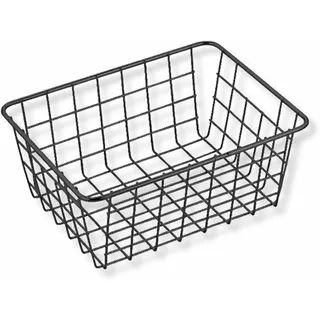 PARENCE Aufbewahrungskorb Rechteckiger Organizer 24 x 18 x 10 cm Metall matt