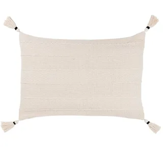 Yard Caliche Textured Quasten 100% Baumwollkissenabdeckung