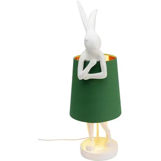 Kare Design Tischleuchte Animal Rabbit Weiß/Grün 68cm