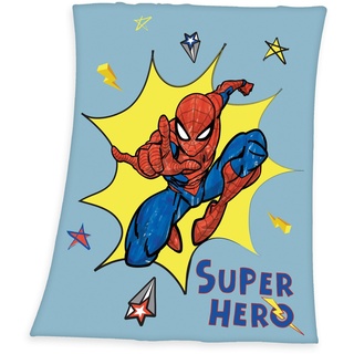 Herding Fleecedecke Spiderman, 130 x 170 cm, 100% Polyester, Fleece