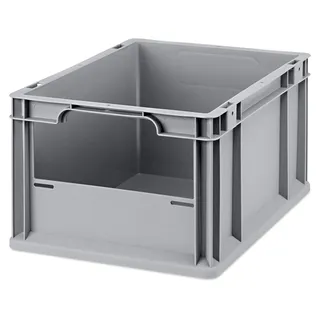 Eurobox NextGen Insight Front offen, 400x300x220 mm, robuste Regalbox mit Entnahmeöffnung, stapelbare Kunststoffkiste, geeignet für die Industrie, 1 St.