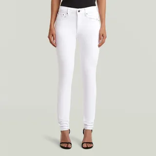 G-Star für Damen. D05175-C258-G547 Jeans 3301 Skinny weiß (25/32), Lässig, Baumwolle, Denim