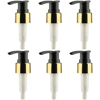 Kunststoff-Seifenspenderpumpe, Ersatz-Pumpe, 24/410 Gewindegröße für Lotion, Shampoo, Spülmittel, Seifenflaschen, Pumpköpfe für einfachen Austausch, 6 Stück